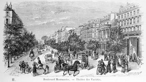 Vue du Théâtre de la Variété sur le Boulevard Montmartre