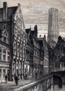 Vue de la ville de Malines en Belgique - vers 1867 - Unknown artist