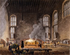 Vue des cuisines de Christ Church, Université d