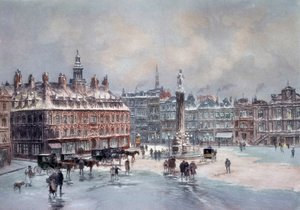 Vue de la grande place de Lille - Unknown artist
