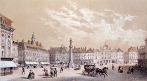 Vue de la grande place de la ville de Lille - Unknown artist