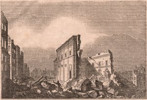 Vue des ruines de Saint-Paul après le tremblement de terre de 1755, Lisbonne, Portugal - Unknown