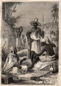 Voyage (1795) de Mungo Park (1771-1806) à Djoliba (Niger) : indigènes du Sénégal - illustration tirée de 