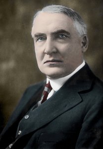 Warren Gamaliel Harding (1865-1923), 29e président des États-Unis.
