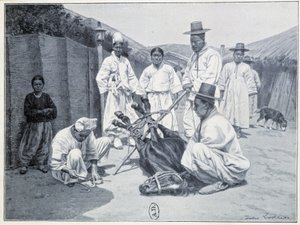 Façon de chercher un cheval en Corée - Unknown artist