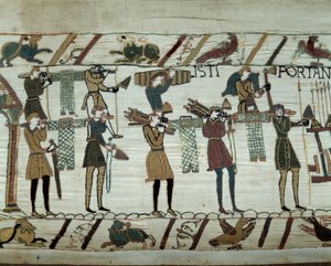 Les armes et le vin sont apportés aux navires lors du ravitaillement pour la conquête de l