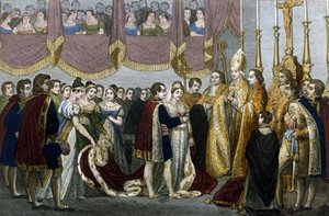 Cérémonie de mariage entre Napoléon Ier et Marie-Louise de Habsbourg dans l