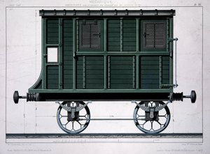 Wagon écurie du chemin de fer de l