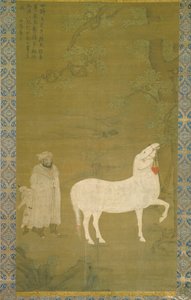 Cheval de tribut blanc
