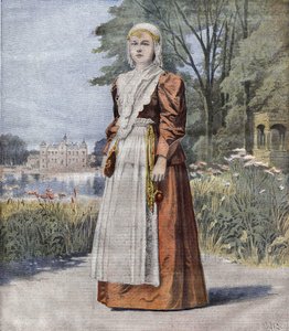 Wilhelmine (1880-1962), reine des Pays-Bas (Hollande)