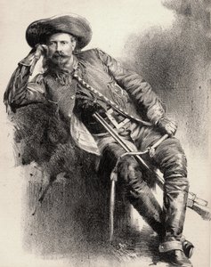 William Frederick Cody - Connu sous le nom de Buffalo Bill (gravure d
