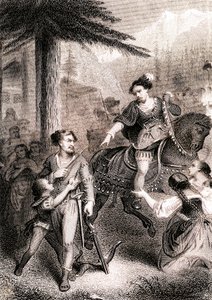 Guillaume Tell aurait tiré sur le bailli Gessler dans la légende patriotique suisse - Unknown artist