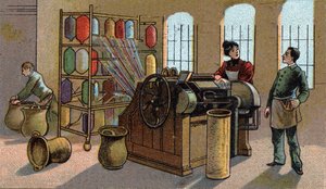 Industrie de la laine, peignage - Unknown artist