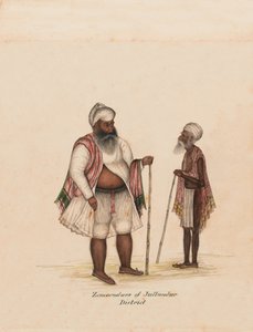 Zemendars du district de Jullundur, vers 1850 - Unknown