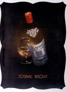 Affiche publicitaire pour Cognac Bisquit. 1932. - Unknown artist