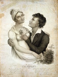 Scène de genre représentant un couple - Unknown artist