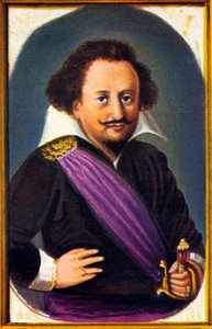 portrait de Carl Gustaf Wrangel (chromnolithographie) - Unknown artist