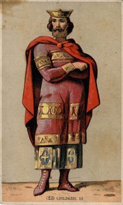 Portrait de Childéric III (mort en 755), dernier roi mérovingien. - Unknown artist