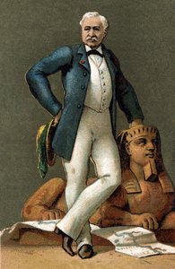 Portrait de Ferdinand de Lesseps (1805-1894), diplomate et administrateur français, en 1885. - Unknown artist