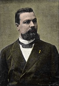 Portrait de Gérard Encausse, connu sous le nom de Papus occultiste, co-fondateur de l