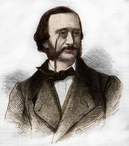 Portrait de Jacques Offenbach (1819-1880), compositeur allemand, naturalisé français. - Unknown artist