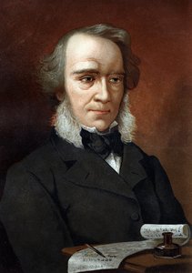 Portrait de Richard Cobden. Économiste et homme politique britannique (1804-1865). d