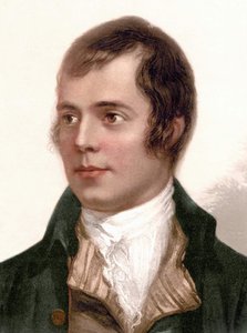 Portrait de Robert Burns. Poète écossais (1759 à 1796). - Unknown artist