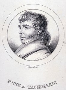 Portrait du ténor italien Tachinardi (Nicola Tacchinardi) (Livourne) - Unknown artist