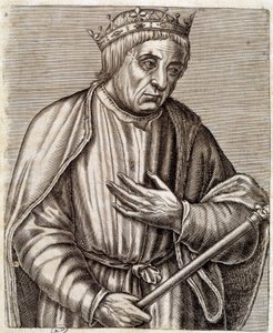 Portrait du roi de Pologne Casimir III le Grand. 1310-1370. Gravure du 17e siècle.