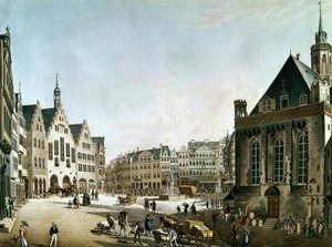 La ville de Francfort-sur-le-Main au début du 19ème siècle. - Unknown artist