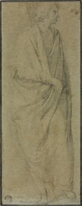 Figure masculine drapée debout