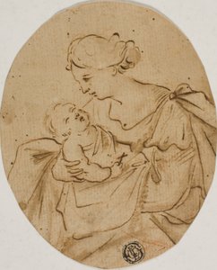 Madone et enfant - Unknown Italian