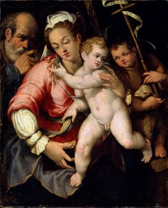 La Sainte Famille avec Jean le Baptiste, 16ème siècle