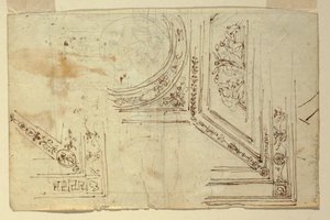 Dessin, décorations de plafond, 1810-1820 - Unknown artistUnknown artist