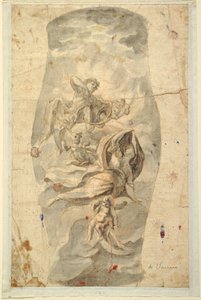 Dessin, Plafond avec Apollon, vers 1780 - Unknown artistUnknown artist
