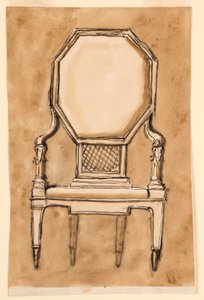 Dessin, chaise, 1780-90 - Unknown artistUnknown artist