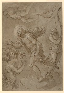 Dessin, Le Christ dans les limbes, 1625-1628 - Unknown artistUnknown artist