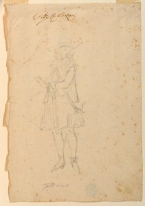 Dessin, création de costumes : Un homme du monde pour un ballet, vers 1720 - Unknown artistUnknown artist