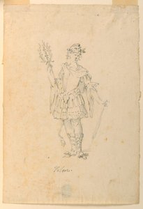Dessin, création de costumes : Vaillance pour un ballet, vers 1720