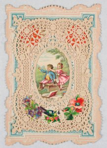 Carte de vœux (Angleterre ou États-Unis), 1870-80 - Unknown artistUnknown artist