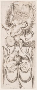 Estampe, ornements ou grotesques (ornement grotesque), vers 1653 - Unknown artistUnknown artist