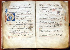 Missel du 14ème siècle de la liturgie ambrosienne. Archives du chapitre de Saint-Ambroise, Milan - Unknown artist