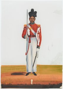 Subadar du 2e bataillon Martin, armée de Madras - Unknown artist