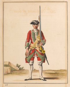 36e régiment de pied, vers 1742 - Unknown artist