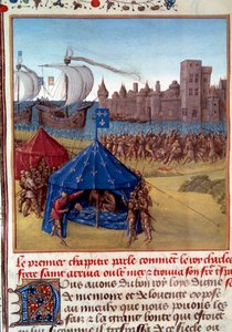 8e Croisade : La mort de Saint Louis de la peste à Tunis - Unknown artist