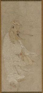 Un Chinois debout dans un vent fort - Unknown artist