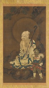 Un Luohan et un démon - Unknown artist