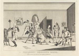 Une salle de toilette Macaroni - Unknown artist