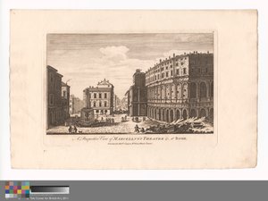 Vue en perspective du théâtre de Marcellus, etc., à Rome - Unknown artist