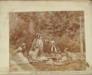 Un groupe de pique-nique. - Unknown artist